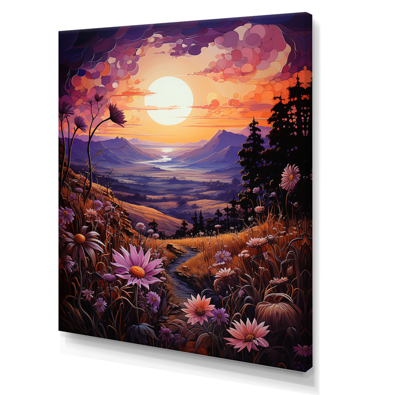 Enchanted Fields Sunflowers sur impression sur toile, H 32 po x l 16 po x P 1 po, Toile tendue