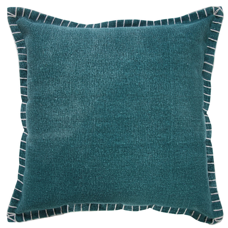 Housse de coussin Madison, Polyester, 20 po x 20 po, Vert émeraude