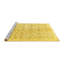 Tapis contemporains jaunes lavables à la machine 312-955884237