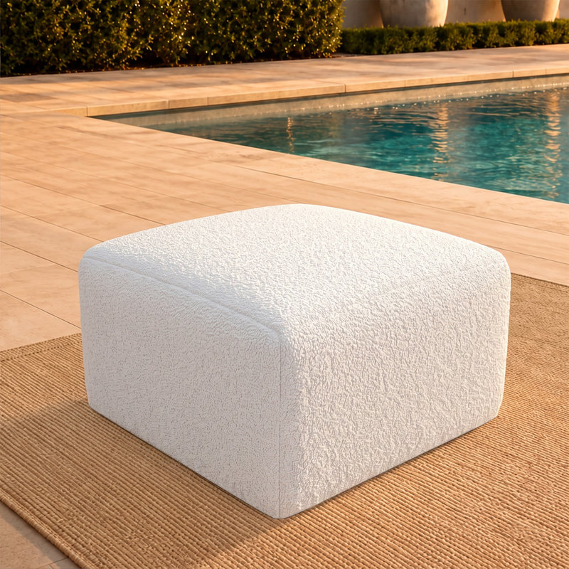 Repose-pieds intérieur / extérieur Praia Sunbrella® Bouclé