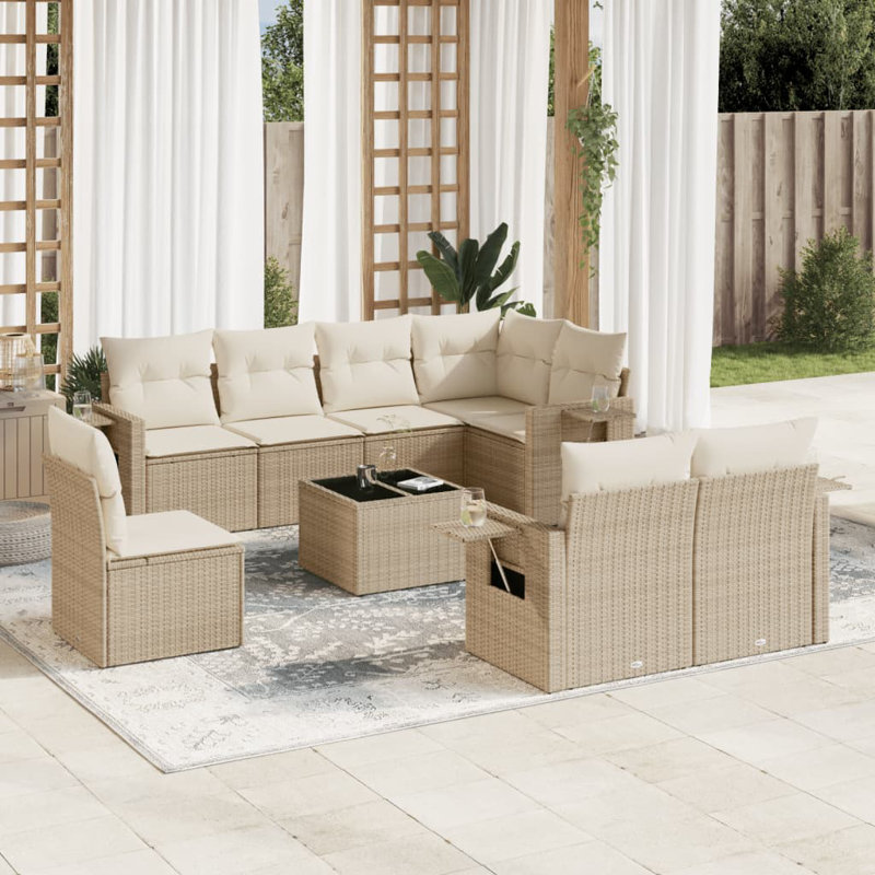  Garden Sofa Set Beige