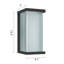 Plafonnier encastré noir avec ampoule Dusk To Dawn 13,3 po H