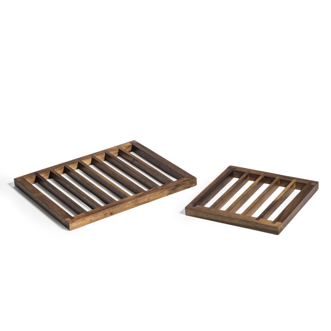 Acacia Wood Trivet 2 pcs George Oliver