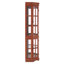 Armoire d'angle à 5 tablettes avec affichage de la fonction de rangement et 5 tablettes-140573061