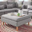 Chaise longue à accoudoirs carrés Poyner-768407875