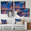 Rose, bleu, parcs d'attractions Neon Nights - décoration murale parcs d'attractions-848973813-848973810