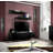 Narberth 120" Modern Floating Wall Mounted Entertainment Center with 16-Color LED Lighting, High Gloss Finish-1363848868