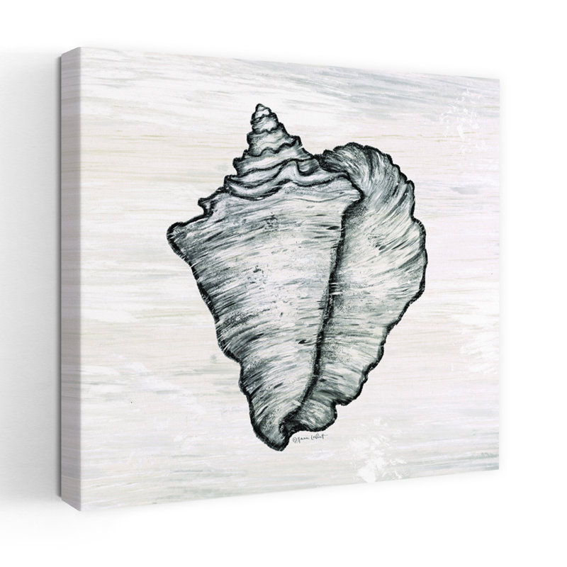 Coquillage côtier avec art coquille de conque, H 18 po x l 18 po