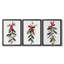Art de Noël des Fêtes de Noël - Toile tendue avec châssis sur mesure - 3 pièces-11298645-11298643
