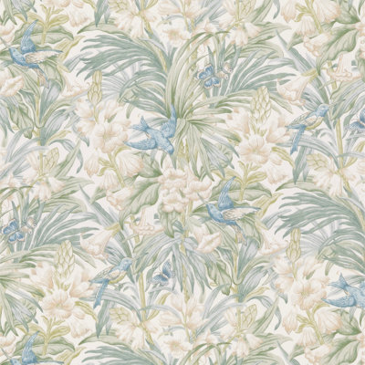 Original Brantwood Trumpet Flowers 100% Cotton Performance Fabric