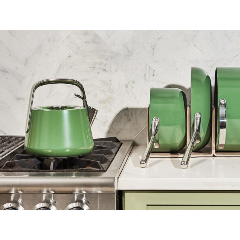 Caraway Stovetop Whistling Tea Kettle, Sage