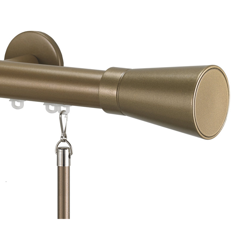Tringle à rideaux simple 1,13 po Fredrickson, 120", Champagne
