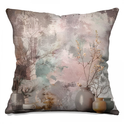 Vase, coussin décoratif double face