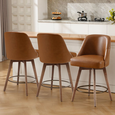 Tabouret de comptoir pivotant 26 po Kishmat