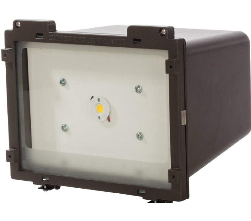 Projecteur extérieur à DEL en bronze intégré
