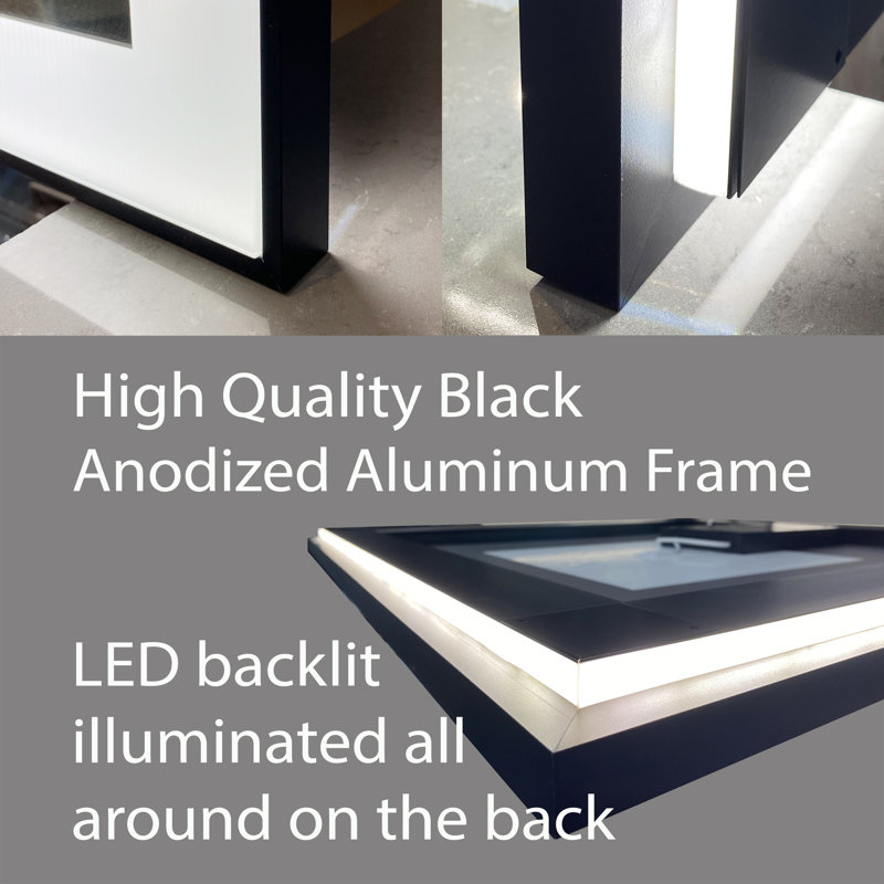 Metal Flat Wall Mirror