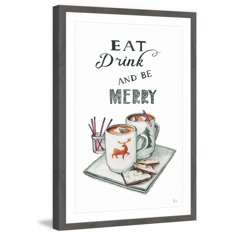 Be Merry by Eyre Tarney - Single Picture Frame Print, 30 cm H x 46 cm W x 4 cm D