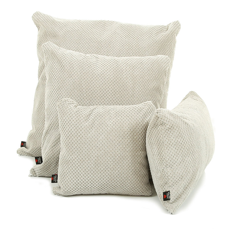 Alvarado Square Throw Cushion, 28 x 28cm, Silver