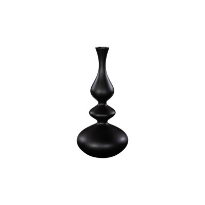 Bella Bloom Vase, Narrow, Matte Black