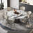 Luxury Simple Marble Round Dining Table Set-103557860-125123187