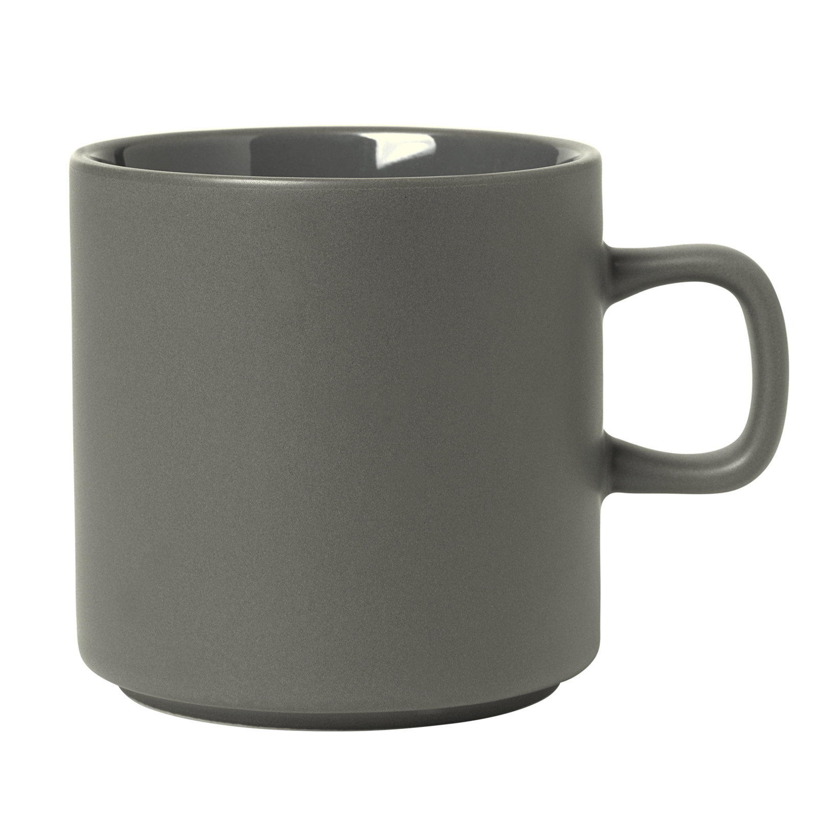 Pilar Stoneware Mug, Pewter