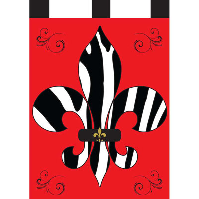 Quadra Double Sided 18 in. H x 13 in. W Polyester Garden flag