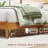 Flennory Solid Wood Bed Frame with Ergonomic Headboard-427165193-427165192