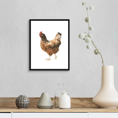 Reproduction d’art sur toile, "Autumn Chicken IV" par Emma Scarvey