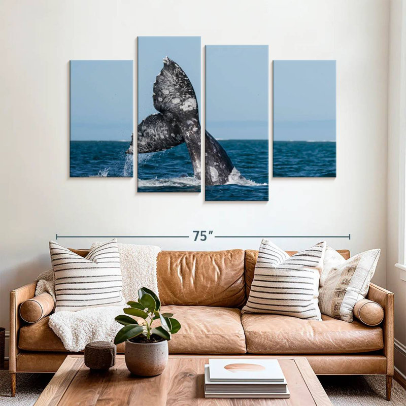 Brampt Gray Whale Tail, 42" H x 68" W