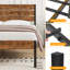 Ensemble de chambre avec lit plateforme 3 pièces Alicia-2134163540-2134215388