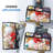 60L Clear Storage Bag, With Zipper And Reinforced Handle,(Clear/4 PCS)