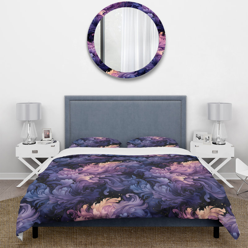 Ensemble de housse de couette Celestial, Housse de couette simple + 1 taie décorative stan