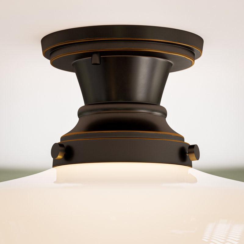 Cambridge 1-Light Flush Mount - Oil Rubbed Bronze, Oil Rubbed Bronze