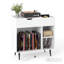 Manufactured Wood,Metal 79cm H Media Shelves-1416393789