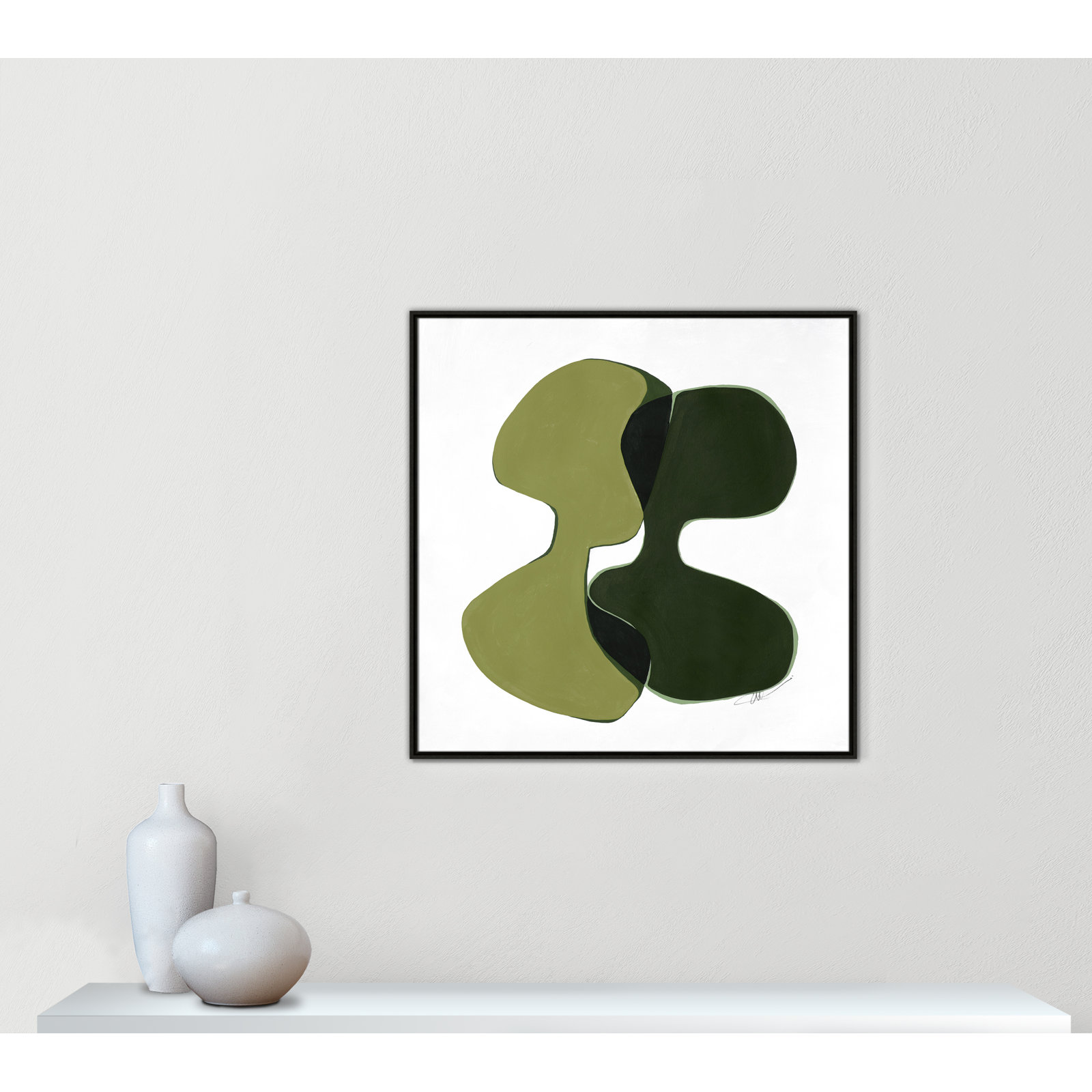 Unity I Print by , 37.5" H x 37.5" W, Espresso