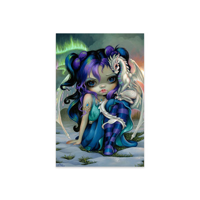 Frost Dragonling sur plastique / acrylique par Jasmine Becket-Griffith