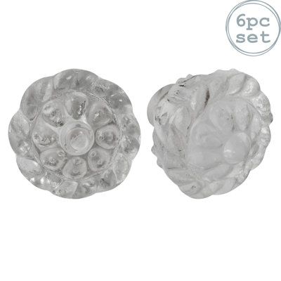 Nicola Spring - Glass Cabinet Knobs - Flower