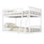 Lit superposé simple au-dessus de simple en bois massif avec échelle intégrée de 42,5 po Johann-819519922