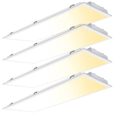 2X4 FT LED Flat Panel Light 30/40/50/60/72W Watt & CCT Selectable 35K/40K/50K/57K/65K 9360LM Dimmable Recessed Drop Ceiling Lights,120-277V,ETL DLC