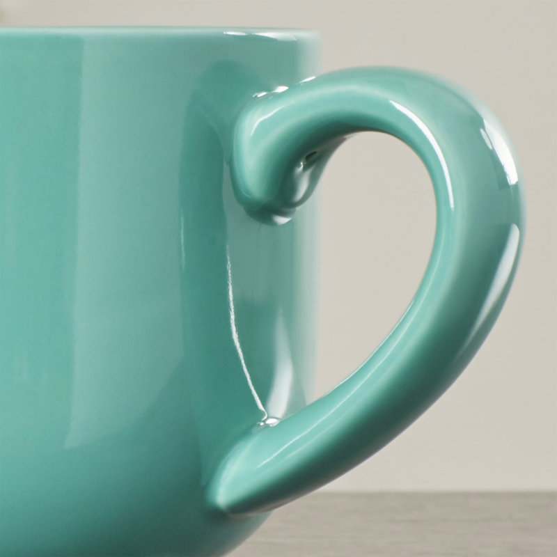 Ensemble de 4 tasses à café Plainfield, Bleu sarcelle