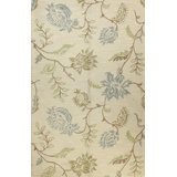 Wool Floral Indoor Rug