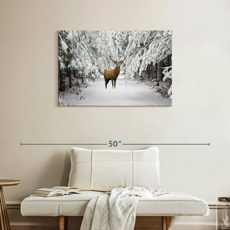 Cerf rouge Brampt, H 24 po x l 36 po
