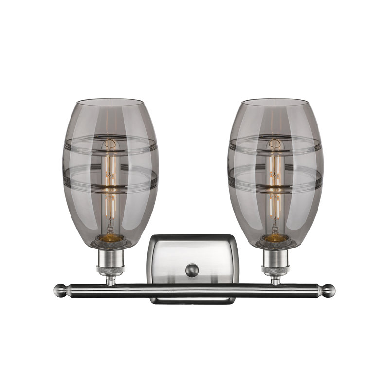Bettylou 2 - Light Dimmable Vanity Light, Light Smoke, Brushed Satin Nickel