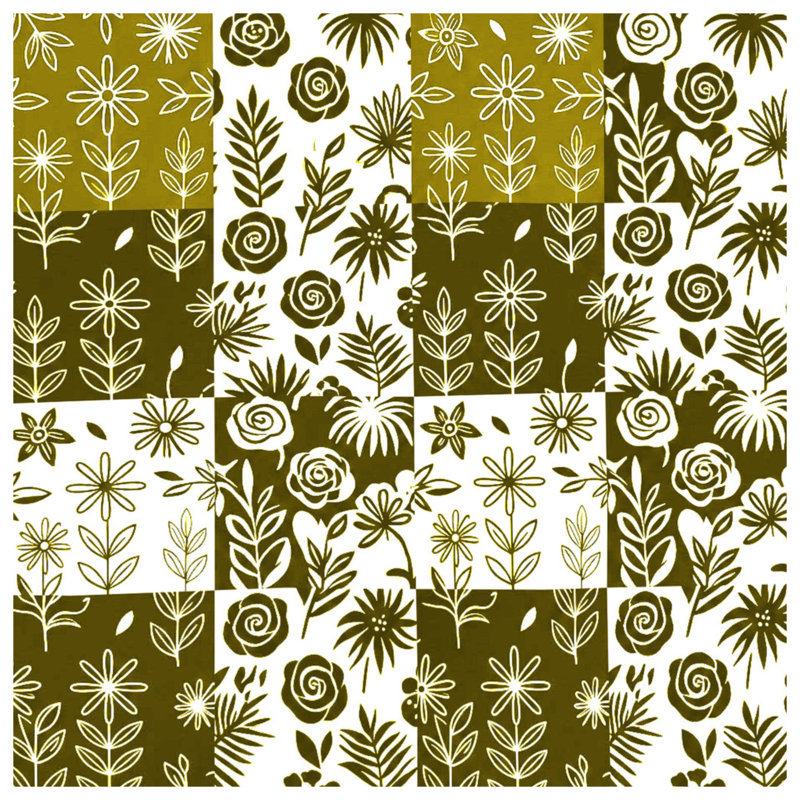 Tapis de bain Floral, L 34 po x L 21 po