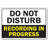 DO NOT DISTURB RECORDING IN PROGRESS Decal Music Video Radio Studio