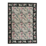Hand-Knotted High-Quality Beige and Pink Area Rug