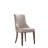 Shubert Modern Vegan Leather and Velvet Upholstered Beech Wood Dining Side Chair in Light Gray-342484229