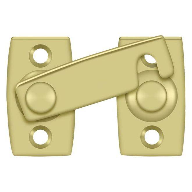 Polished Brass Manual Door Latch with Gold Finish