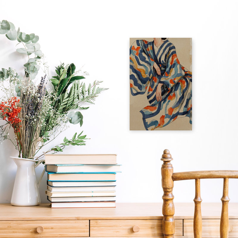 Denetria Contemporary Art Abstract Contemporary Traditional Wall Art - Wrapped Canvas Print, 45.72 cm H x 30.48 cm W