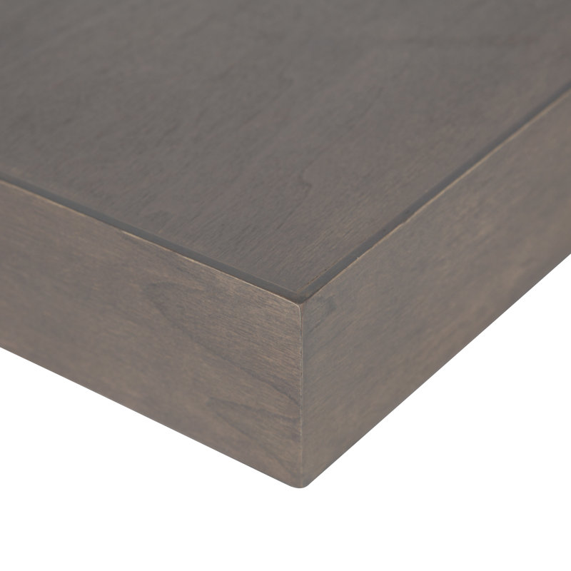 Jeremiah Wood Picture Ledge Floating Shelf, Gray, 2.3" H x 24" W x 8" D